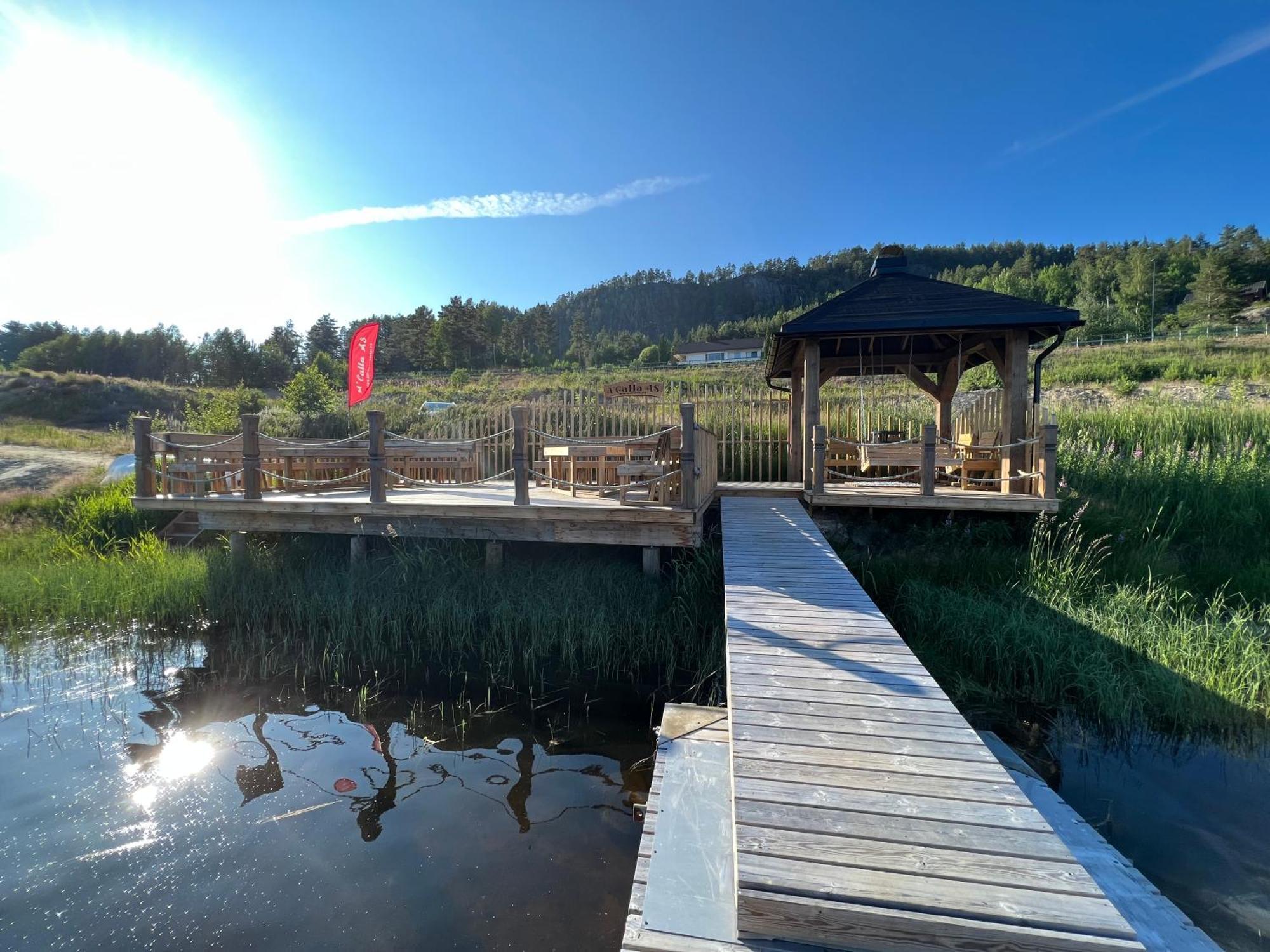 Hytte Naer Vannet, Jacuzzi Og Sauna วราดาล ภายนอก รูปภาพ